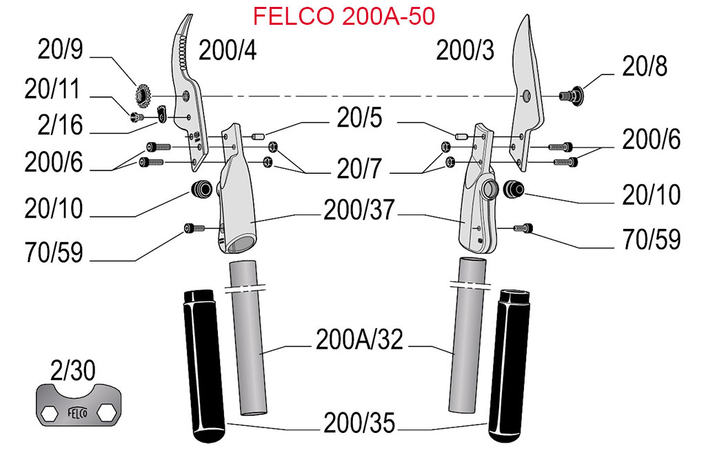 Felco 200A-50 Ersatzteile