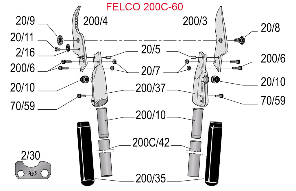 Felco 200C-60 Ersatzteile