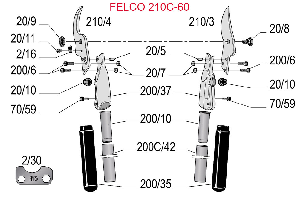 Felco 210C-60 Ersatzteile